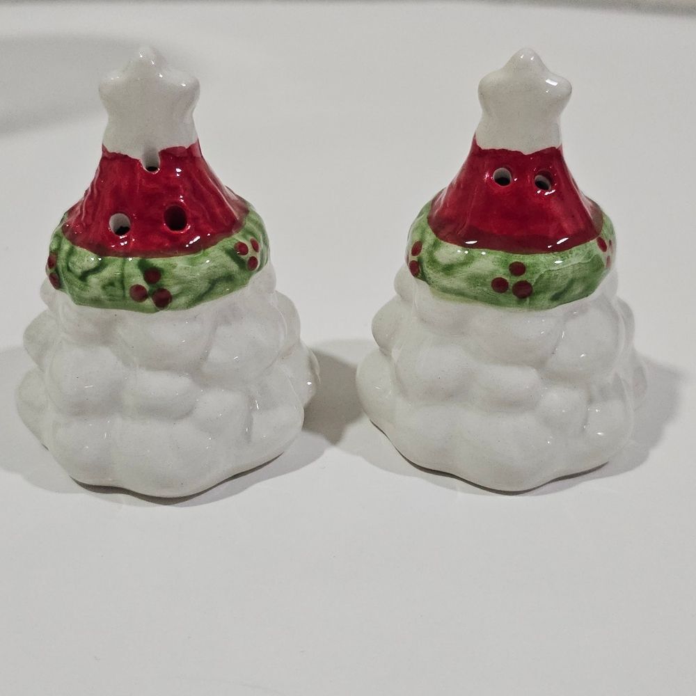 Festive Black Santa Salt and Pepper Shakers Blanta - Picture 3 of 4